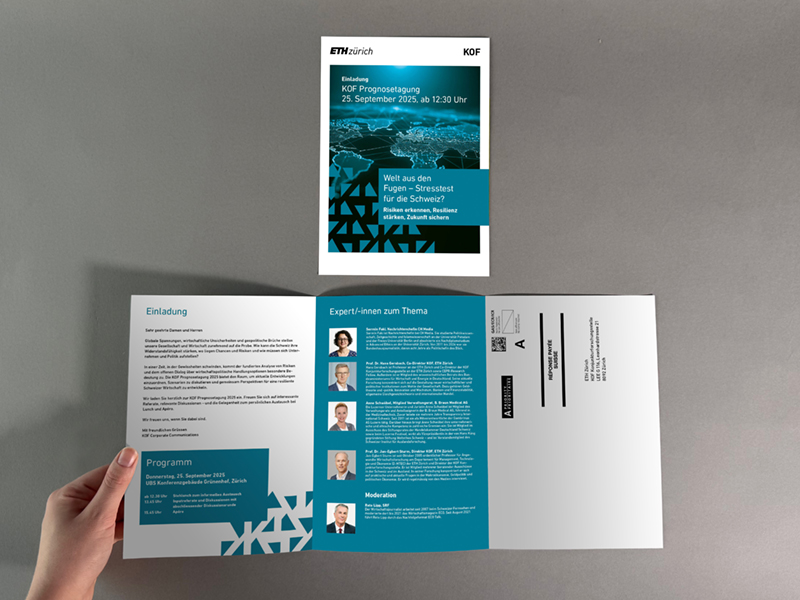 Einladungskarte für die KOF Prognosetagung 2025